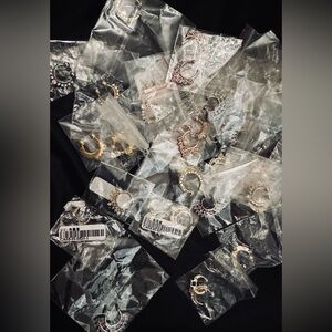 Assorted Pack of Decorative Nose Rings / Septum Clickers - Gold & Silver Tones